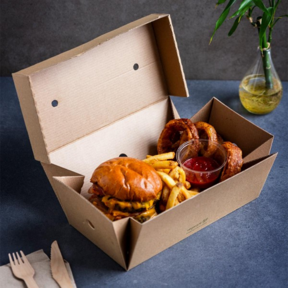 Vegware - premium burger meal box